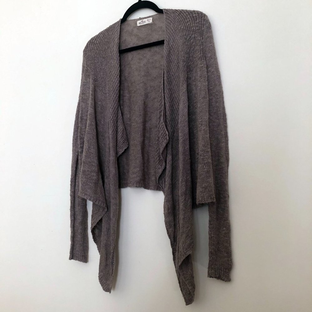 Hollister Lightweight Tan Open-Front Cardigan | Size XS - Picture 9 of 10